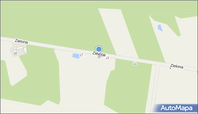 Zamienie, Sosnowa, 15, mapa Zamienie