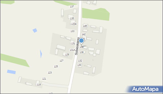Zawada, Sobieskiego, 138, mapa Zawada