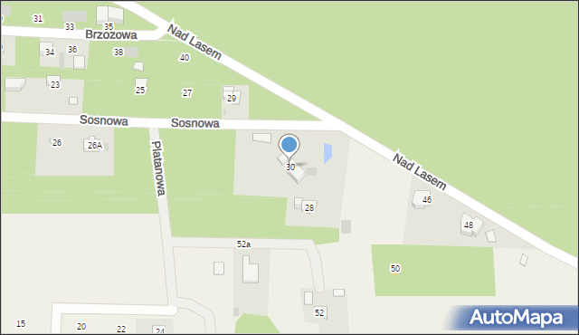 Żelechów, Sosnowa, 30, mapa Żelechów