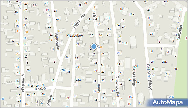 Zgierz, Solna, 25, mapa Zgierz