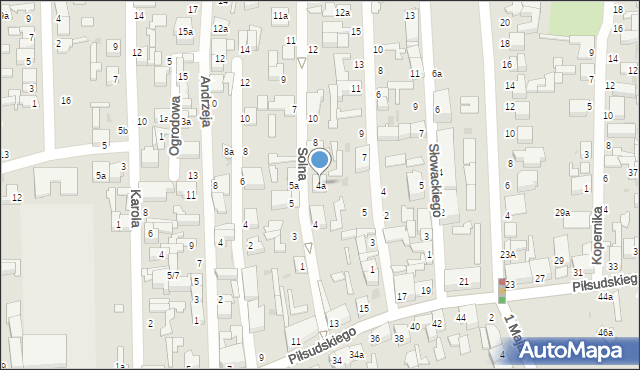 Zgierz, Solna, 4a, mapa Zgierz