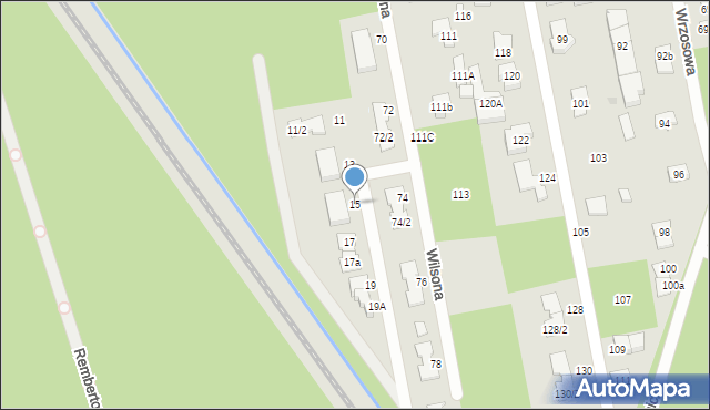 Zielonka, Sosnowa, 15, mapa Zielonka