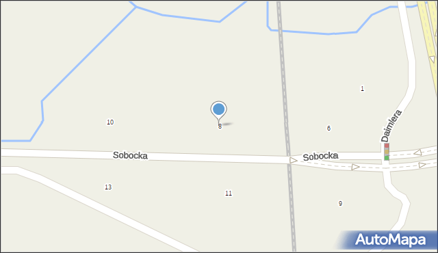 Złotkowo, Sobocka, 8, mapa Złotkowo