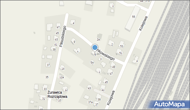 Żurawica, Sosnkowskiego Kazimierza, gen., 5, mapa Żurawica