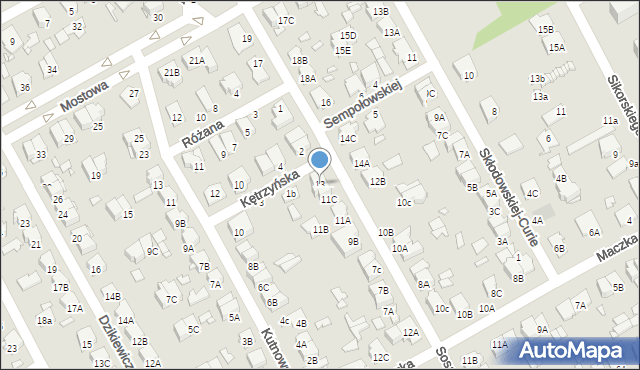 Żyrardów, Sosabowskiego Stanisława Franciszka, gen., 13, mapa Żyrardów