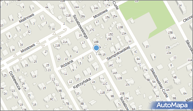 Żyrardów, Sosabowskiego Stanisława Franciszka, gen., 15b, mapa Żyrardów