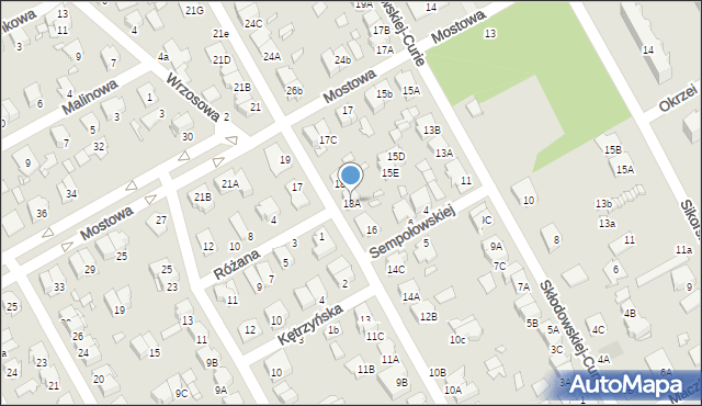 Żyrardów, Sosabowskiego Stanisława Franciszka, gen., 18A, mapa Żyrardów