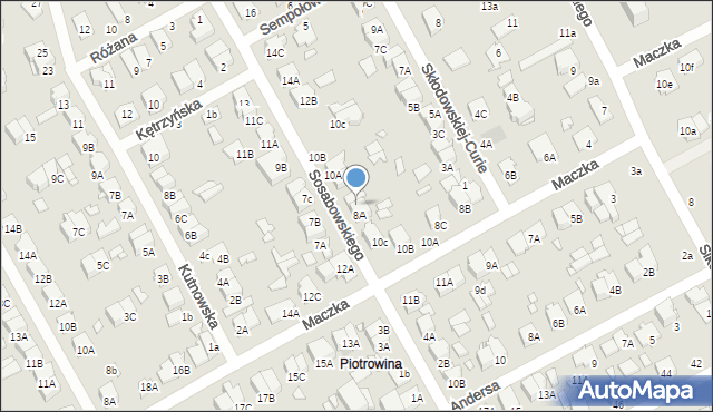 Żyrardów, Sosabowskiego Stanisława Franciszka, gen., 8B, mapa Żyrardów