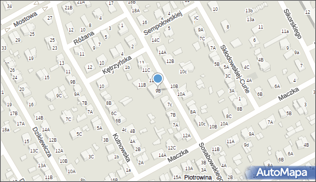 Żyrardów, Sosabowskiego Stanisława Franciszka, gen., 9B, mapa Żyrardów