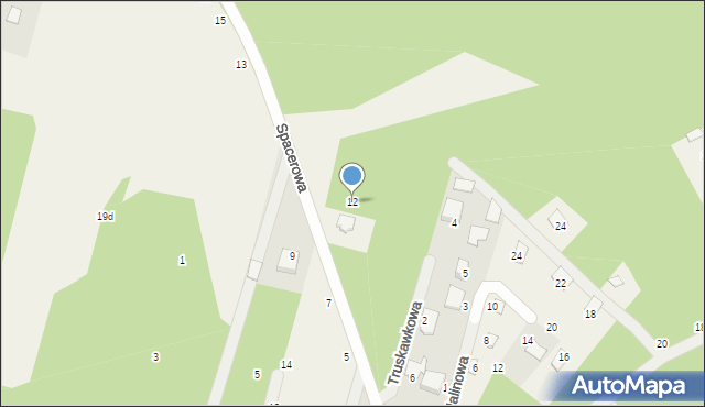 Adampol, Spacerowa, 12, mapa Adampol