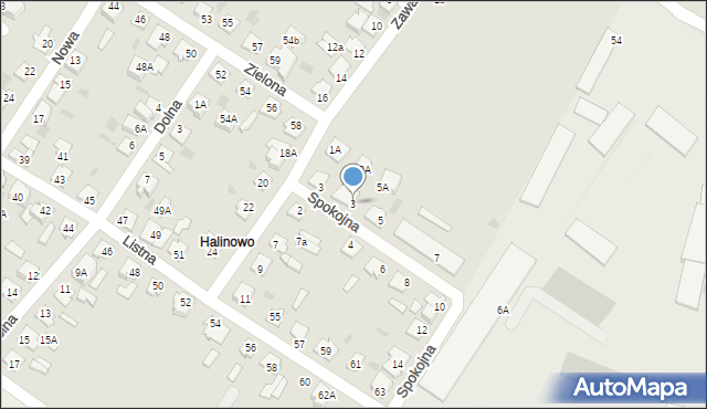 Aleksandrów Kujawski, Spokojna, 3, mapa Aleksandrów Kujawski