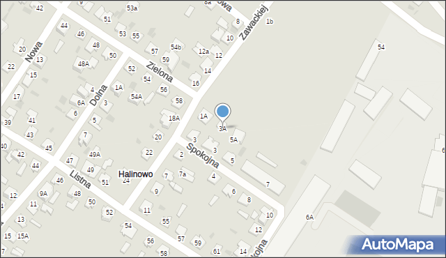 Aleksandrów Kujawski, Spokojna, 3A, mapa Aleksandrów Kujawski