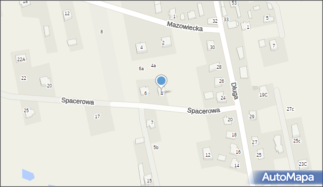 Aleksandrówka, Spacerowa, 4, mapa Aleksandrówka