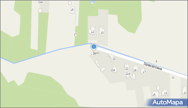 Aleksandrówka, Spacerowa, 29, mapa Aleksandrówka