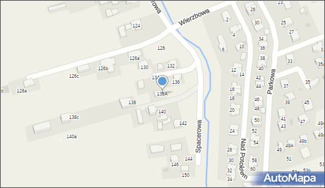 Bibice, Spacerowa, 138A, mapa Bibice