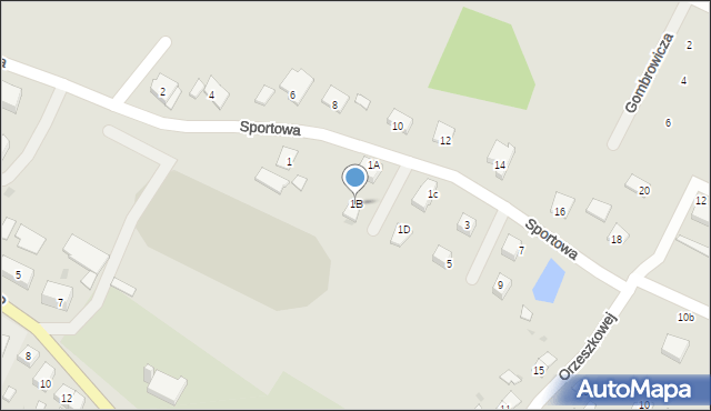 Bisztynek, Sportowa, 1B, mapa Bisztynek