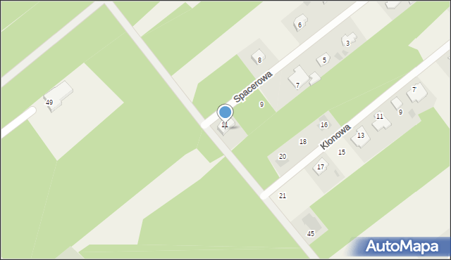 Blok Dobryszyce, Spacerowa, 13, mapa Blok Dobryszyce