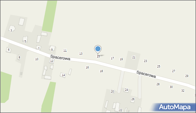 Bojmie, Spacerowa, 15, mapa Bojmie