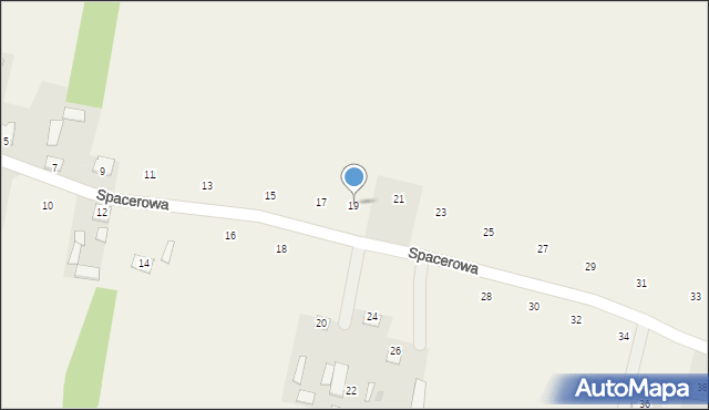 Bojmie, Spacerowa, 19, mapa Bojmie