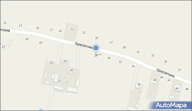 Bojmie, Spacerowa, 28, mapa Bojmie