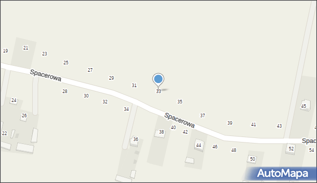 Bojmie, Spacerowa, 33, mapa Bojmie