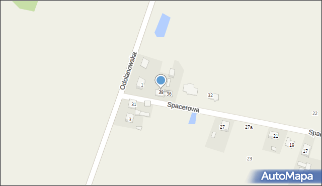 Boników, Spacerowa, 38, mapa Boników