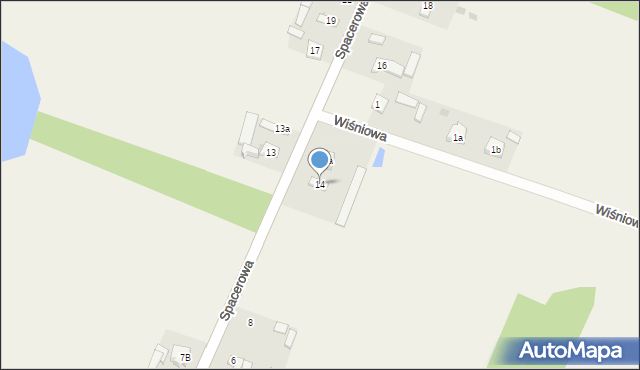 Borkowice, Spacerowa, 14, mapa Borkowice