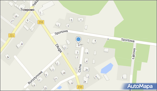 Borowina, Sportowa, 4, mapa Borowina