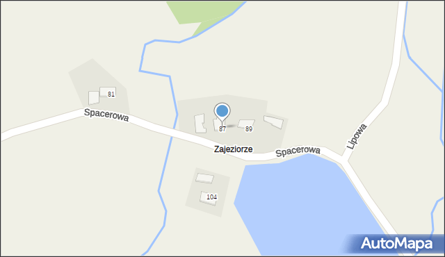 Brzeźnica, Spacerowa, 87, mapa Brzeźnica