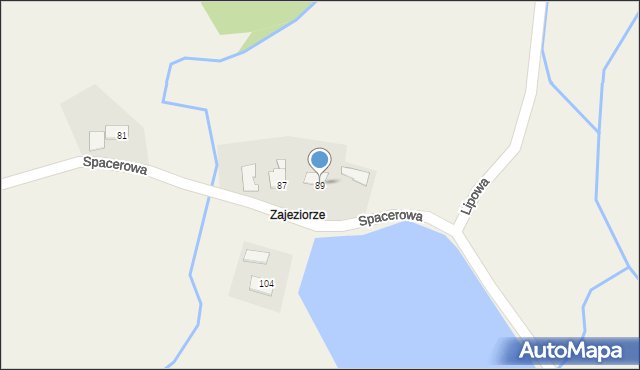 Brzeźnica, Spacerowa, 89, mapa Brzeźnica