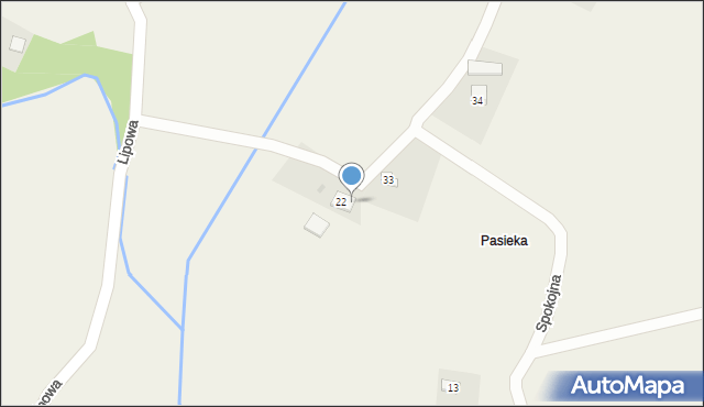 Brzeźnica, Spokojna, 43, mapa Brzeźnica