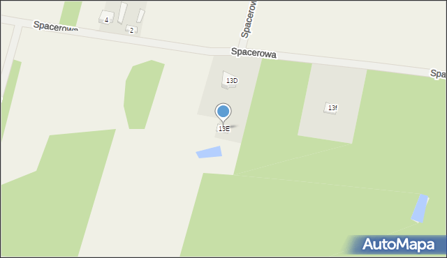 Brzeźnio, Spacerowa, 13E, mapa Brzeźnio