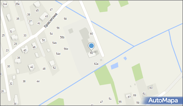 Brzozówka, Spacerowa, 62, mapa Brzozówka