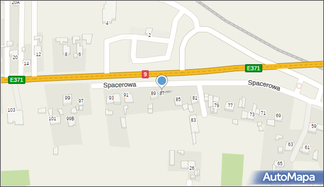 Chmielów, Spacerowa, 87, mapa Chmielów