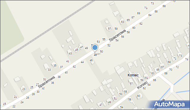 Chmielów, Spacerowa, 48, mapa Chmielów