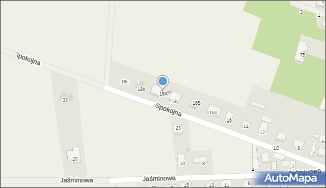 Chodów, Spokojna, 18A, mapa Chodów