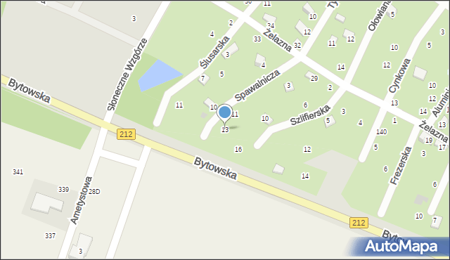 Chojnice, Spawalnicza, 13, mapa Chojnic