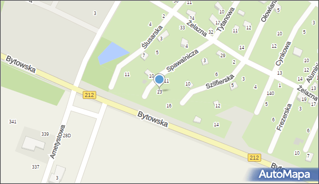 Chojnice, Spawalnicza, 13, mapa Chojnic