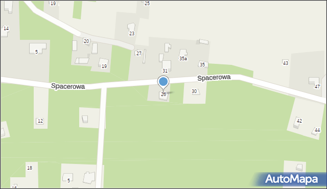 Choszczowe, Spacerowa, 26, mapa Choszczowe
