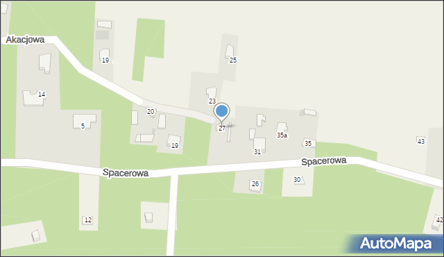 Choszczowe, Spacerowa, 27, mapa Choszczowe