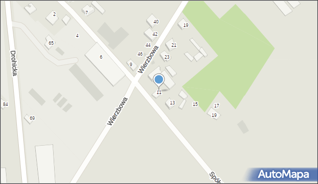 Ciechanowiec, Spółdzielcza, 11, mapa Ciechanowiec