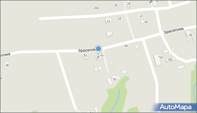 Ciężkowice, Spacerowa, 56, mapa Ciężkowice