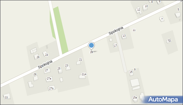 Ćwiklice, Spokojna, 19, mapa Ćwiklice