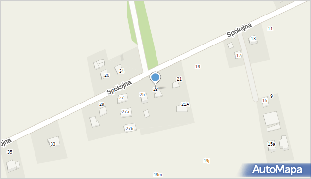 Ćwiklice, Spokojna, 23, mapa Ćwiklice