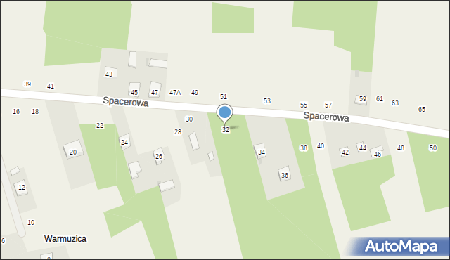 Cynków, Spacerowa, 32, mapa Cynków