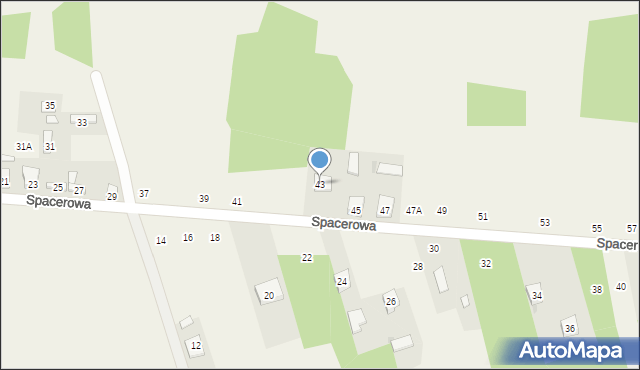 Cynków, Spacerowa, 43, mapa Cynków