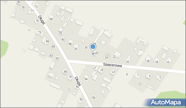 Czartajew, Spacerowa, 26, mapa Czartajew