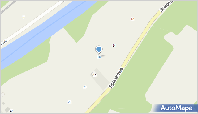 Czaszyn, Spacerowa, 16, mapa Czaszyn