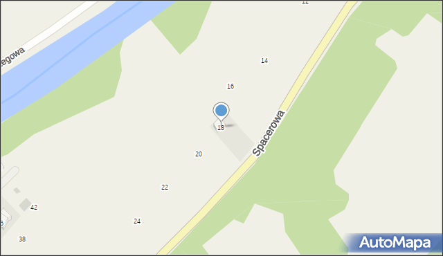 Czaszyn, Spacerowa, 18, mapa Czaszyn