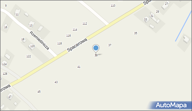 Czaszyn, Spacerowa, 39, mapa Czaszyn